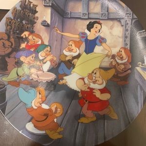 The dance of Snow White and the seven dwarfs plate